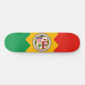 Skateboard Drapeau de Los Angeles (Californie, USA) (Horz)