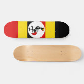 Skateboard Drapeau de l'Ouganda (Horz)