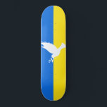 Skateboard Drapeau de l'Ukraine - La colombe de la paix - Lib<br><div class="desc">Drapeau de l'Ukraine - La colombe de la paix - Liberté - Soutien de la paix - Solidarité - Drapeau ukrainien - Fort ensemble - Victoire de la liberté ! Faisons du monde un endroit meilleur - tout le monde ensemble ! Un monde meilleur commence - dépend - a besoin...</div>