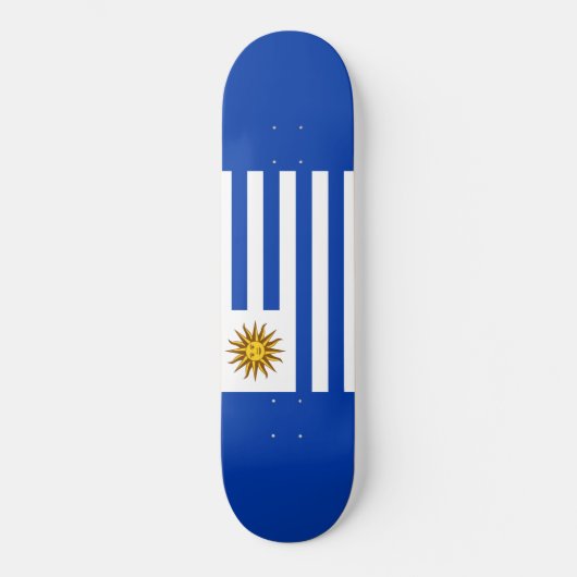 Skateboard Drapeau de l'Uruguay (Recto)