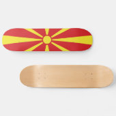 Skateboard Drapeau de Macédoine du Nord (Horz)