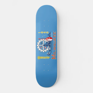 Skateboard Drapeau de Milwaukee (Wisconsin)