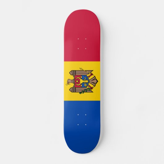 Skateboard Drapeau de Moldova (Recto)