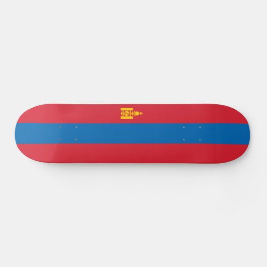 Skateboard Drapeau de Mongolie (Horz)