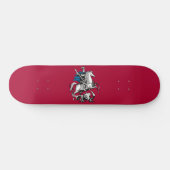 Skateboard Drapeau de Moscou (capitale russe) (Horz)