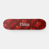 Skateboard Drapeau de ondulation de la Chine (Horz)