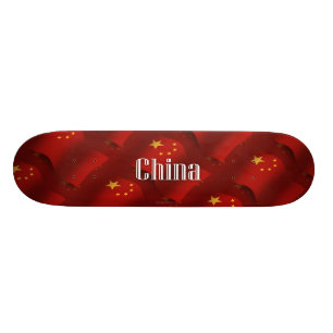 Skateboard Drapeau de ondulation de la Chine