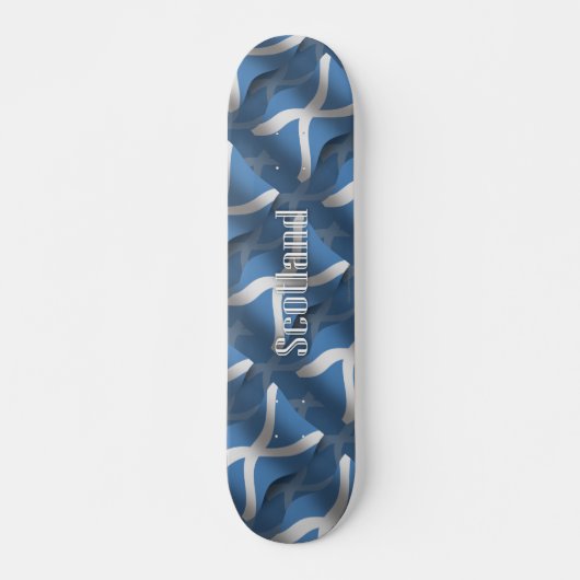 Skateboard Drapeau de ondulation de l'Ecosse (Devant)