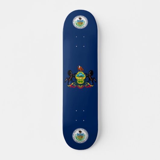 Skateboard Drapeau de Pennsylvanie (Devant)