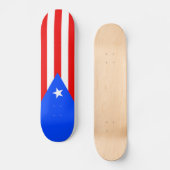 Skateboard Drapeau de Porto Rico (Recto)
