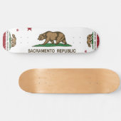 Skateboard Drapeau de République de Sacramento (Horz)