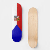 Skateboard Drapeau de République Tchèque (Recto)