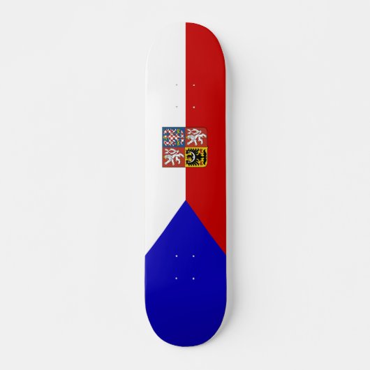 Skateboard Drapeau de République Tchèque (Devant)