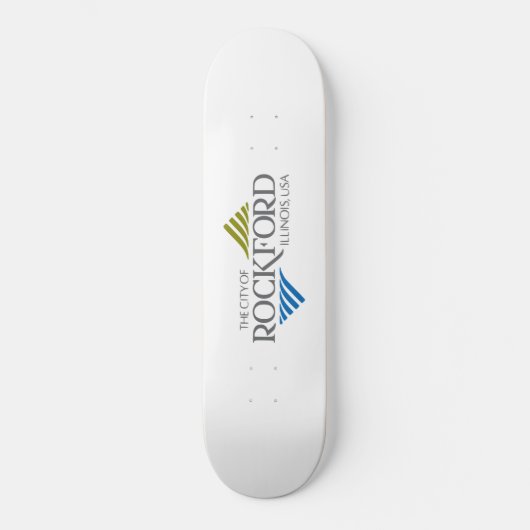 Skateboard Drapeau de Rockford (Illinois) (Recto)