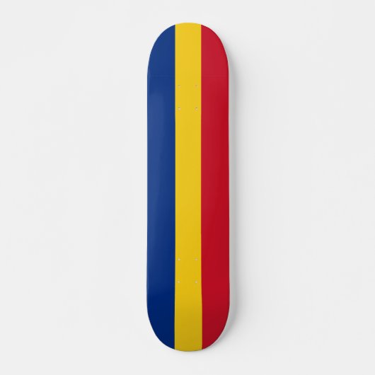 Skateboard Drapeau de Roumanie (Devant)