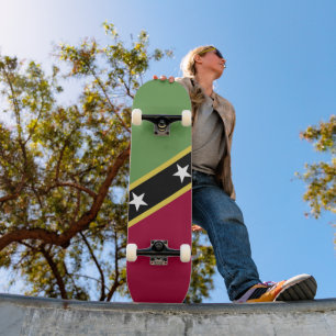 Skateboard Drapeau de Saint-Kitts-et-Nevis