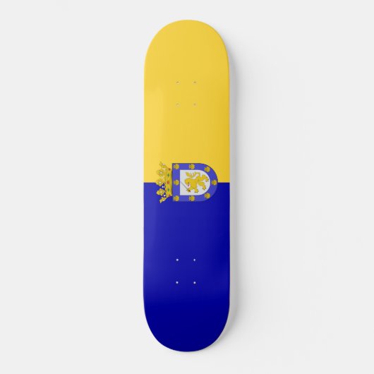 Skateboard Drapeau de Santiago (capitale chilienne) (Recto)