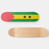 Skateboard Drapeau de Sao Tomé-et-Principe (Horz)