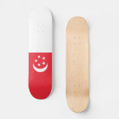 Skateboard Drapeau de Singapour (Recto)