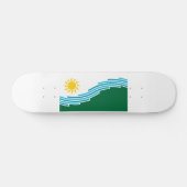 Skateboard Drapeau de Spokane, Washington (Horz)