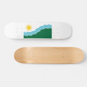 Skateboard Drapeau de Spokane, Washington (Horz)
