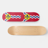 Skateboard Drapeau de St. Louis, Missouri (Horz)