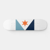 Skateboard Drapeau de Syracuse, New York (Horz)