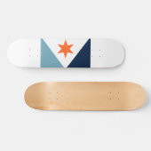 Skateboard Drapeau de Syracuse, New York (Horz)