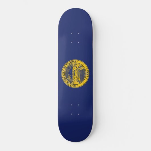 Skateboard Drapeau de Tacoma (Washington City) (Recto)
