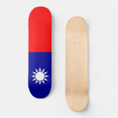 Skateboard Drapeau de Taïwan (Recto)