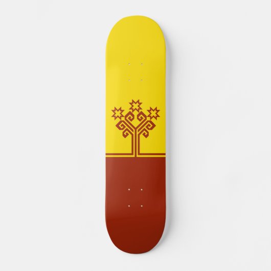 Skateboard Drapeau de Tchouvachie (Recto)