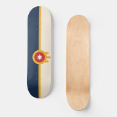 Skateboard Drapeau de Tulsa (Oklahoma) (Recto)