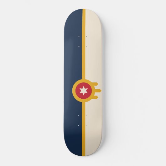 Skateboard Drapeau de Tulsa (Oklahoma) (Recto)