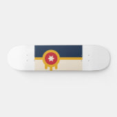 Skateboard Drapeau de Tulsa, Oklahoma (Horz)