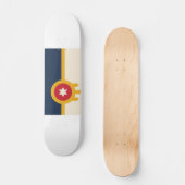 Skateboard Drapeau de Tulsa, Oklahoma (Recto)