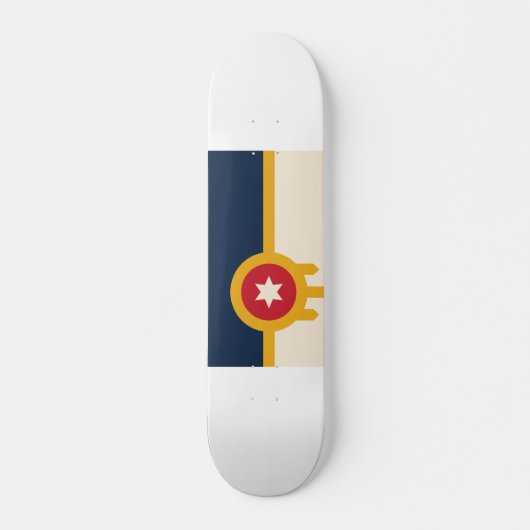 Skateboard Drapeau de Tulsa, Oklahoma (Devant)