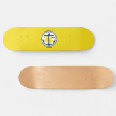 Skateboard Drapeau de ville d'Anchorage (Alaska) (Horz)