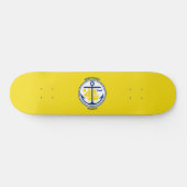 Skateboard Drapeau de ville d'Anchorage (Alaska) (Horz)
