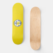 Skateboard Drapeau de ville d'Anchorage (Alaska) (Recto)