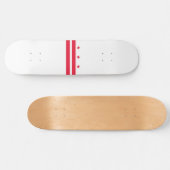 Skateboard Drapeau de Washington D.C. (District de Columbia) (Horz)