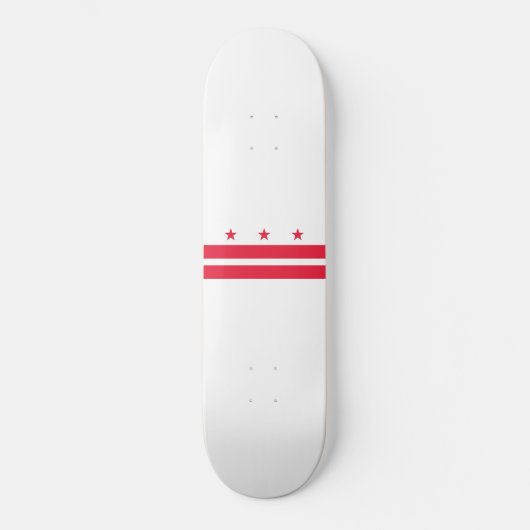 Skateboard Drapeau de Washington D.C. (District de Columbia) (Recto)
