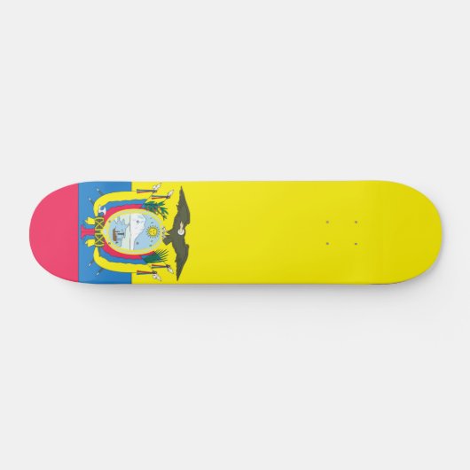 Skateboard Drapeau d'Ecuadorian (Horz)
