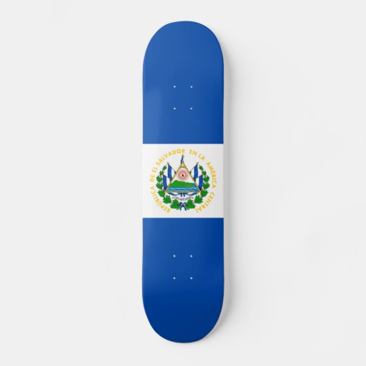 Skateboard Drapeau d'El Salvador (Recto)