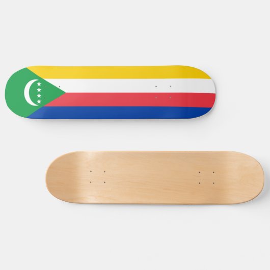 Skateboard Drapeau des Comores (Horz)
