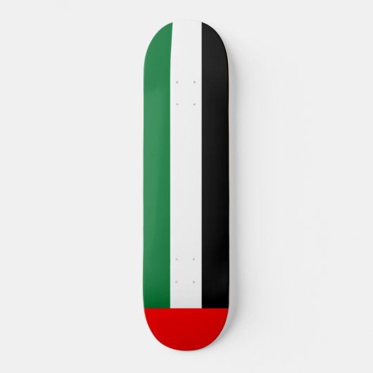 Skateboard Drapeau des Émirats arabes unis (EAU) (Recto)