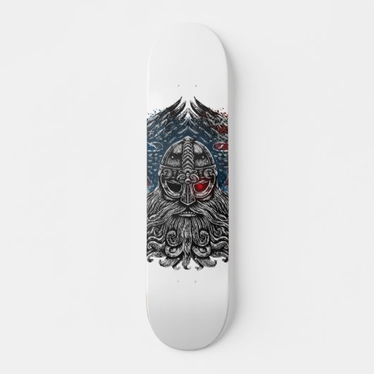 Skateboard Drapeau des Etats-Unis de mythologie de Viking de (Devant)