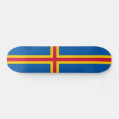 Skateboard Drapeau des îles Åland patriotiques (Horz)