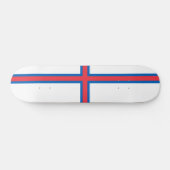 Skateboard Drapeau des îles Féroé (Horz)