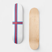 Skateboard Drapeau des îles Féroé (Recto)