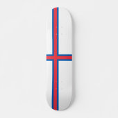 Skateboard Drapeau des îles Féroé (Devant)